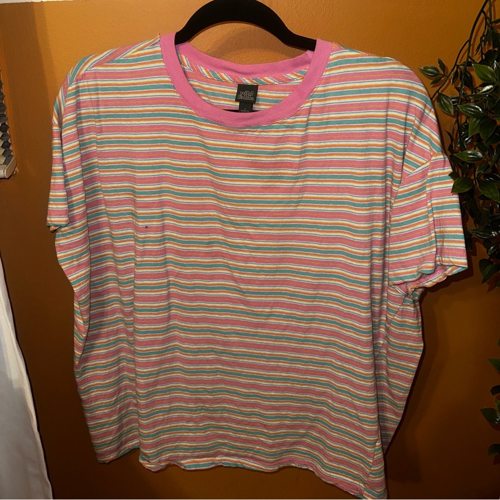 Pastel stripped t shirt